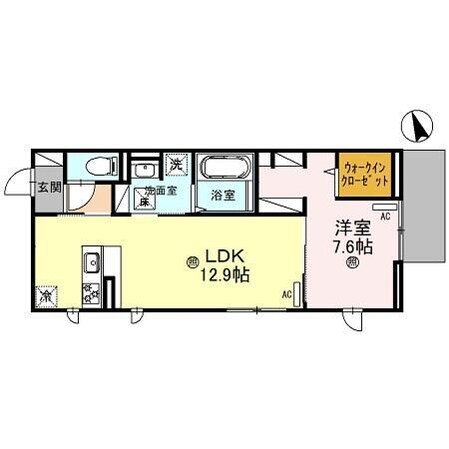 D-Place安田の物件間取画像